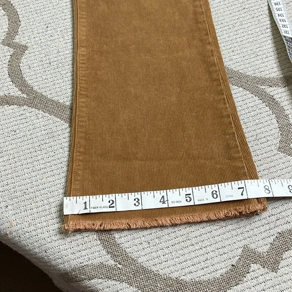 Madewell Cali Demi Boot Tan Corduroy Button-Fly Pants, size 25 - Picture 10 of 17